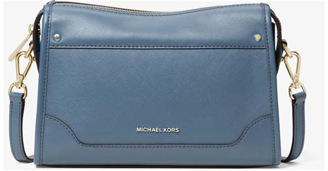 michael kors harrison leather|Michael Kors leather crossbody bag.